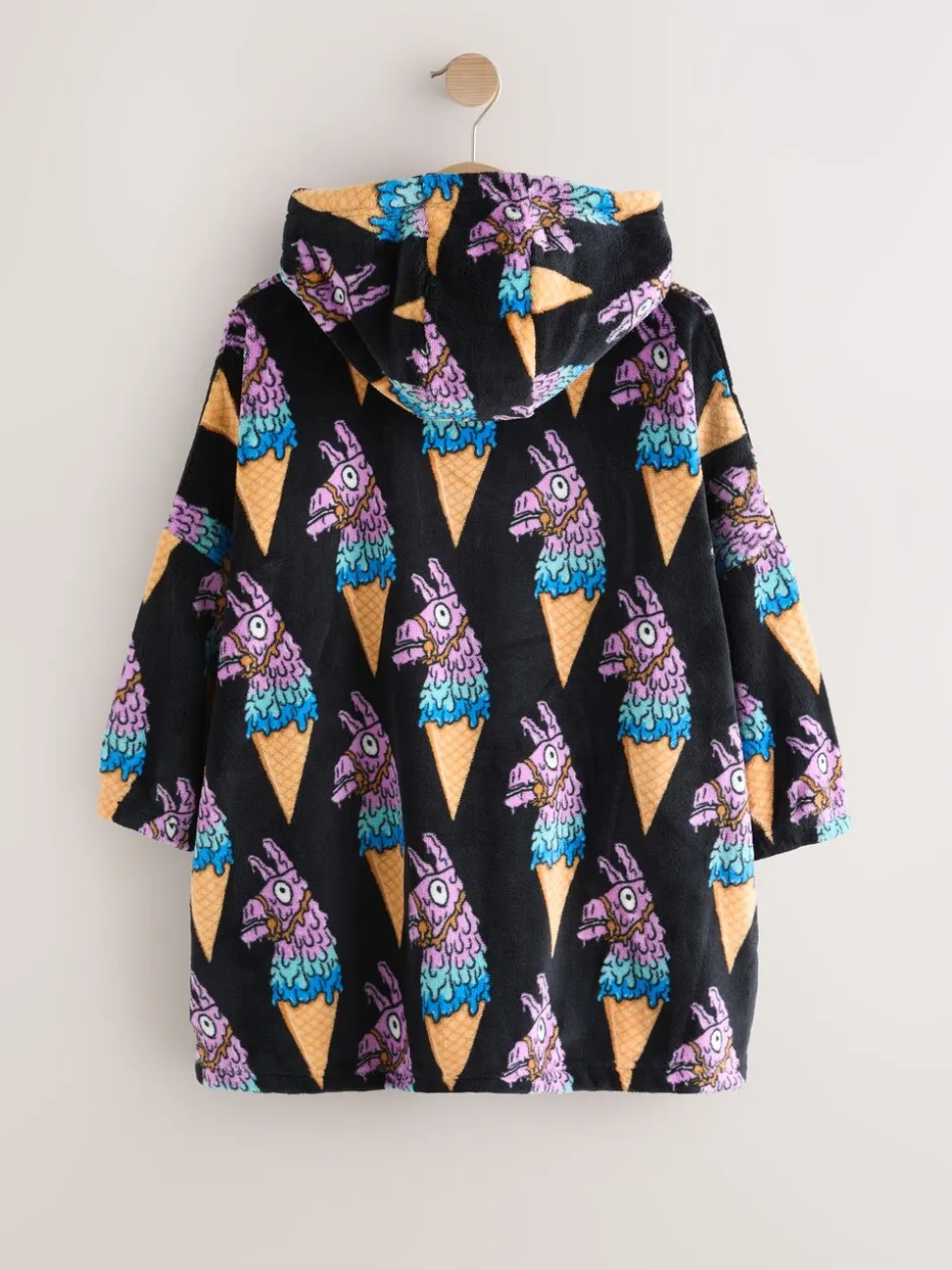 Noir/bleu Fortnite - Sweat à capuche avec couverture en polaire (5-13ans)