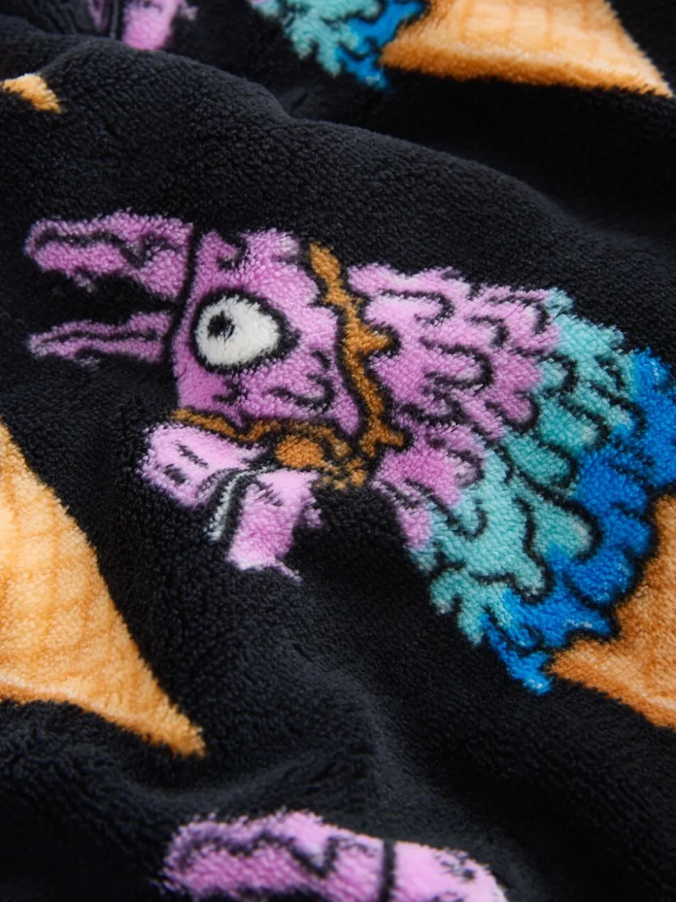 Noir/bleu Fortnite - Sweat à capuche avec couverture en polaire (5-13ans)