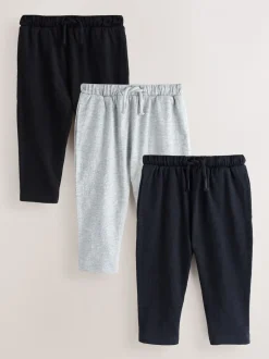 Noir/bleu marine Bleu/Gris - Jogging léger 3PK (3mois-7ans)