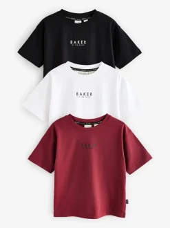 Noir/bordeaux/blanc - Baker by Ted Baker T-shirt 3 Pack