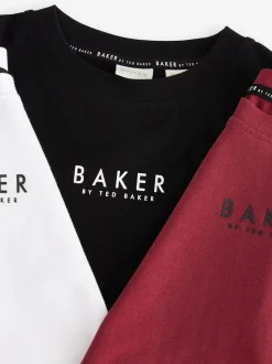 Noir/bordeaux/blanc - Baker by Ted Baker T-shirt 3 Pack