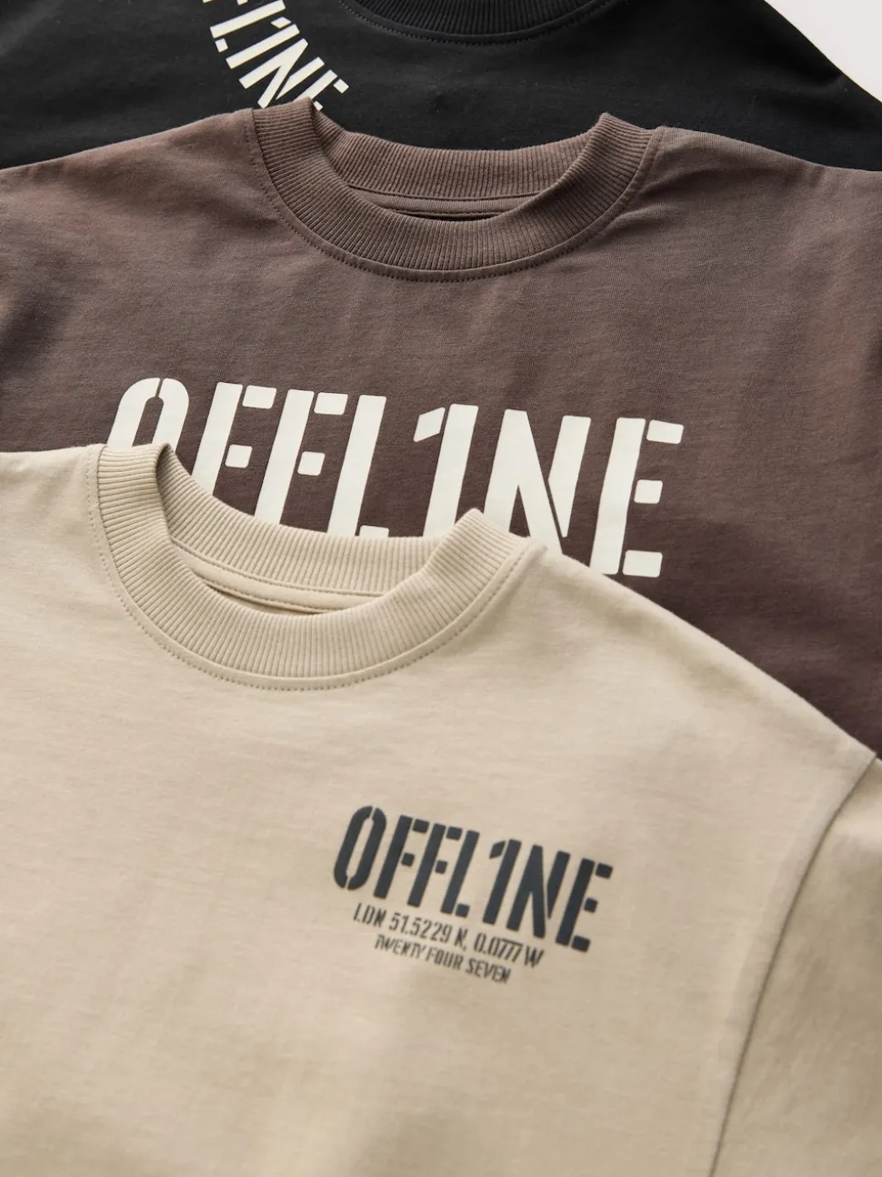 Noir/Brun - Lot de 3 pyjamas à jambes courtes (3-16ans) (3-16ans)