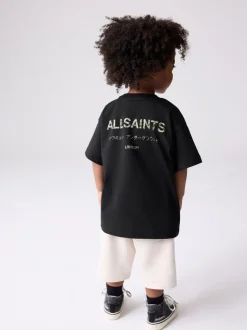 Noir/camouflage - T-shirt smALLSAINTS jeune oversize à Col rond