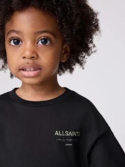 Noir/camouflage - T-shirt smALLSAINTS jeune oversize à Col rond
