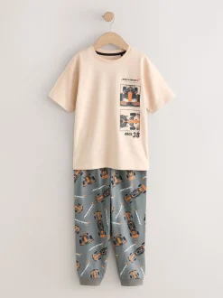 Noir/Crème McLaren - Pyjama à licence unique 100% coton (3-16ans)