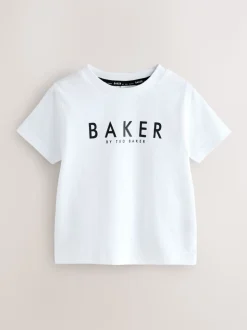 Noir/Ecru - Baker by Ted Baker Varsity 3 Pieces Sweat-shirt à capuche, T-shirt et Joggings Ensemble