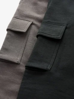 Noir/Gris - Lot de 2 joggings cargo (3-16ans)