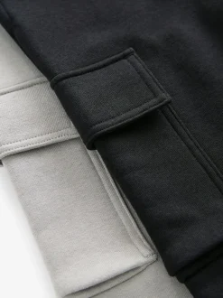 Noir/Gris - Lot de 2 joggings cargo (3-16ans)