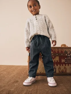 Noir/Gris - Pantalons élégants à enfiler (3mois à7ans)