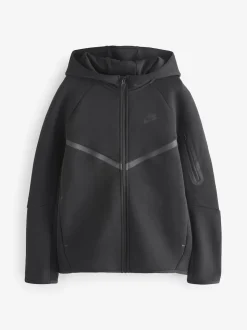 Noir/Gris - Sweat à capuche zippé Nike Tech Fleece