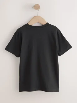 Noir/gris/ciment - Lot de 3 t-shirts color block à manches courtes (3-16ans)