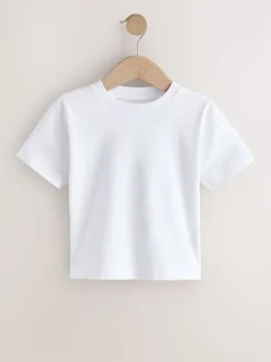 Noir/Gris/Marron/Beige Sable/Blanc - T-shirt Manches courtes 5 Pack (3mois-7ans)