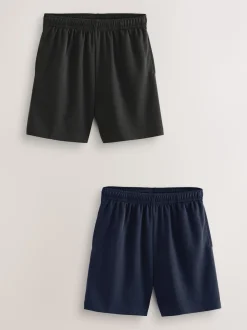 Noir/Marine - Shorts de sport (3-16ans)