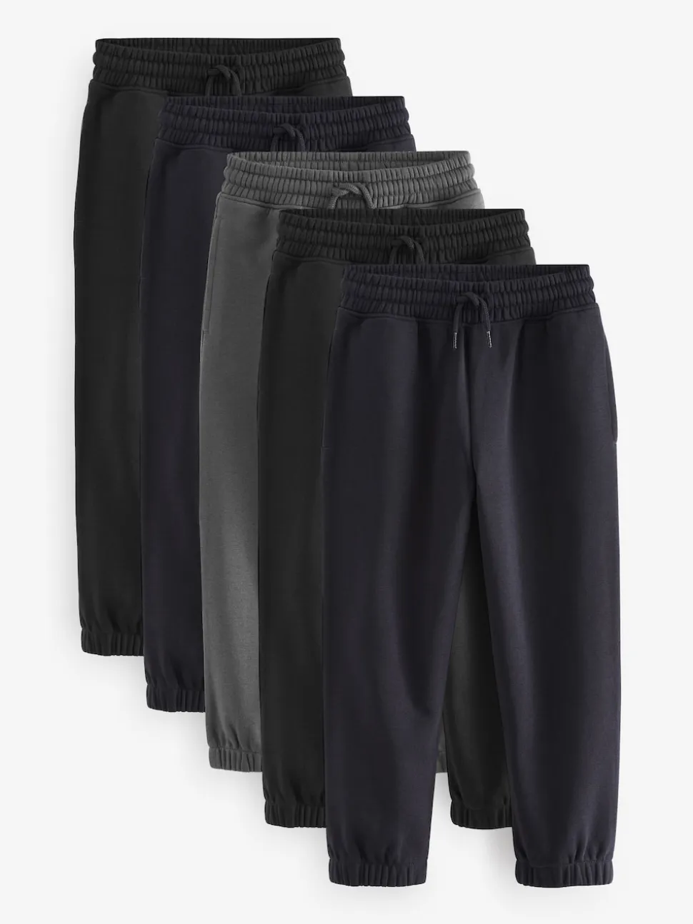 Noir/Marine/Gris - Lot de 5 joggings Basic (3-16ans)