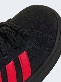 Noir/Neon - adidas Grand Court 2.0 Baskets à lacets élastiques bébé