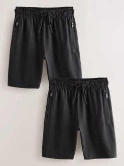 Noir/Noir - Short de sport léger 2 Pack (3-17ans)
