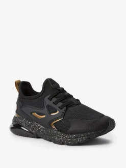 Noir/Or - Entraîneurs en dentelle élastique