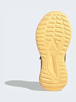 Noir/Rose - adidas Fortarun 4.0 Baskets enfant à crochets et boucles