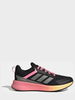Noir/Rose - adidas Fortarun 4.0 Baskets Dentelle Junior