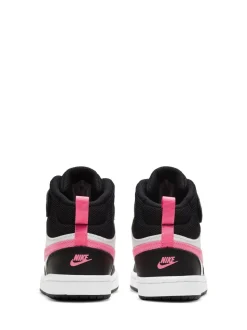 Noir/Rose - Nike Junior Court Borough Mid Trainers