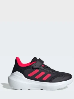 Noir/Rouge - adidas Tensaur Run 2.0 Baskets enfant à crochets et boucles