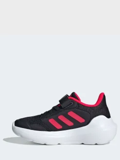 Noir/Rouge - adidas Tensaur Run 2.0 Baskets enfant à crochets et boucles