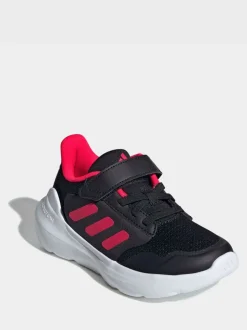 Noir/Rouge - adidas Tensaur Run 2.0 Baskets enfant à crochets et boucles