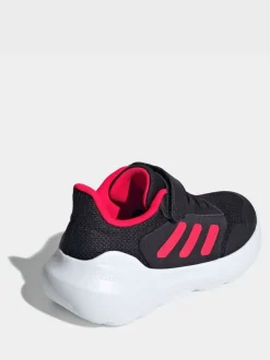 Noir/Rouge - adidas Tensaur Run 2.0 Baskets enfant à crochets et boucles
