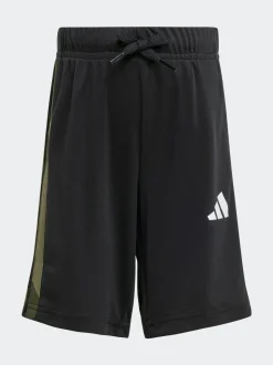 Noir/Vert - adidas Train Essentials Ensemble t-shirt et short à logo camouflage pour enfant