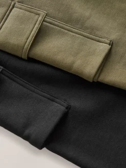 Noir/Vert - Lot de 2 joggings cargo (3-16ans)