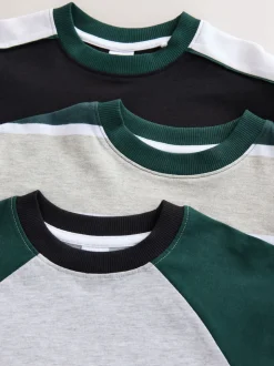 Noir/Vert - Pyjama court 3 Pack (3-16ans)