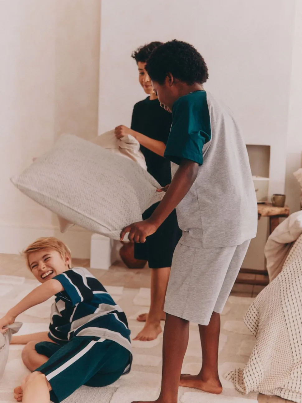 Noir/Vert - Pyjama court 3 Pack (3-16ans)