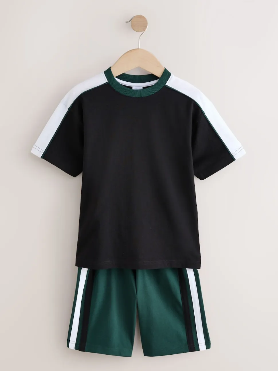 Noir/Vert - Pyjama court 3 Pack (3-16ans)