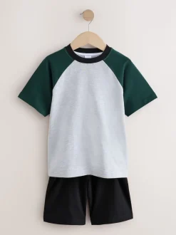 Noir/Vert - Pyjama court 3 Pack (3-16ans)