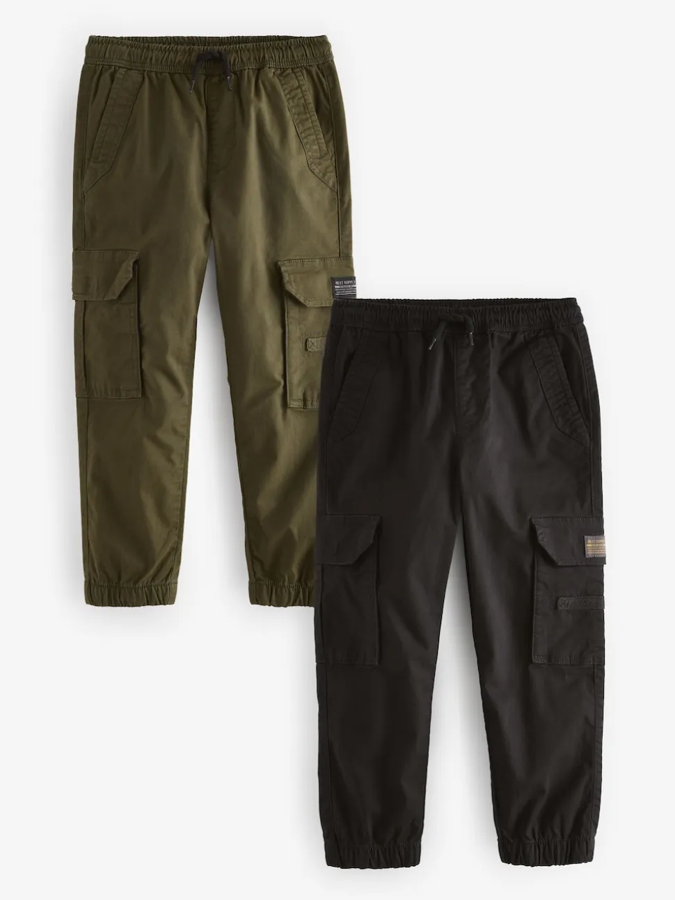 Noir/vert kaki - Pantalon cargo 2 Lot (3-16ans)