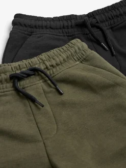 Noir/vert kaki - Shorts de base (3-16ans)