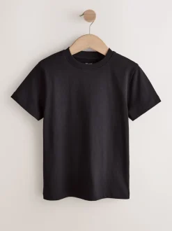 Noir/vert/bleu/blanc/rouille/gris - Lot de 8 T-shirts à manches courtes (3-16ans)