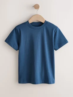 Noir/vert/bleu/blanc/rouille/gris - Lot de 8 T-shirts à manches courtes (3-16ans)