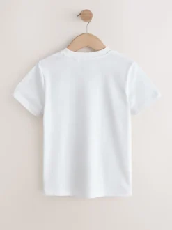 Noir/vert/bleu/blanc/rouille/gris - Lot de 8 T-shirts à manches courtes (3-16ans)