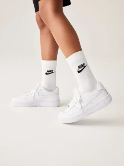 Nouveau Blanc - Nike Youth Air Force 1 Trainers