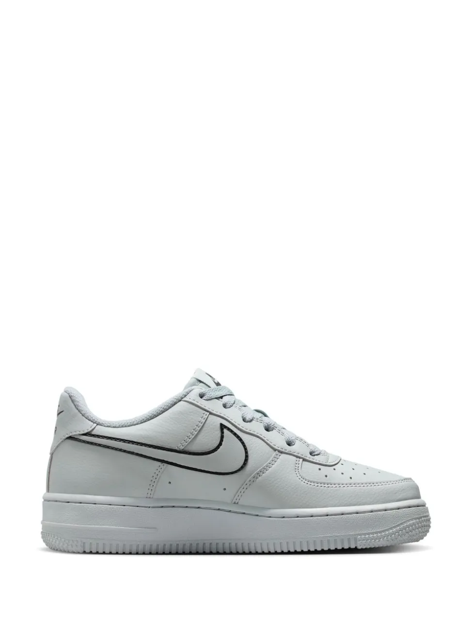 Off White/noir - Nike Youth Air Force 1 Trainers