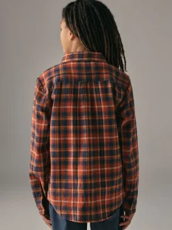 Orange - Chemise Superdry à carreaux