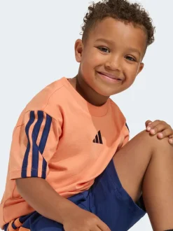 Orange - Ensemble t-shirt adidas Essentiels pour petits enfants