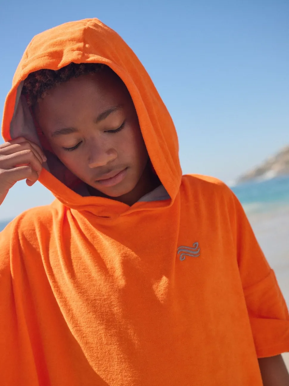 Orange - Poncho en éponge (3-16ans)