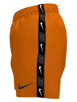 Orange - Short de volley Nike Swim Logo Tape 4 Inch