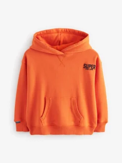 Orange - Superdry Sweat à capuche Essentiel