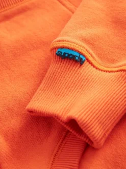 Orange - Superdry Sweat à capuche Essentiel