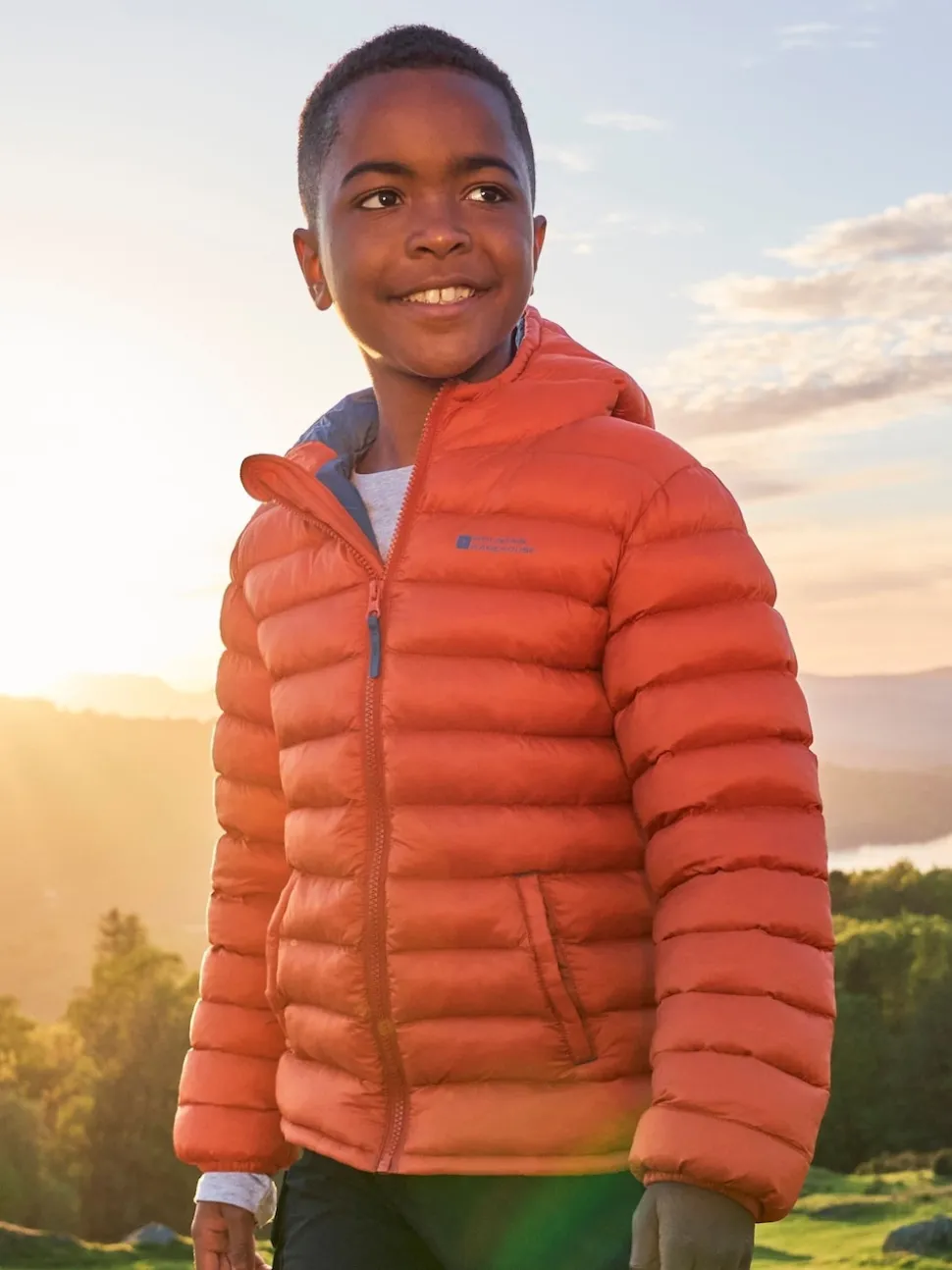 Orange brûlé - Veste matelassée imperméable Mountain Warehouse Seasons II enfant