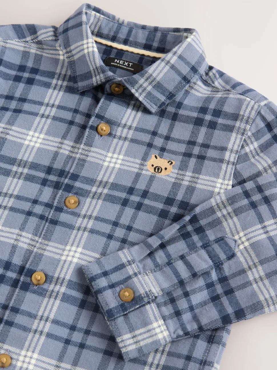 Ours bleu - Chemise Personnage Manches longues (3mois-7ans)