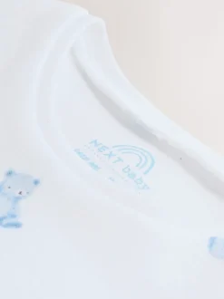 Ours bleu - Ensemble salopette et body en velours côtelé (0mois-2ans)